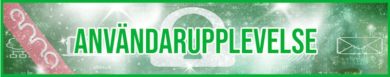 Användarupplevelse banner