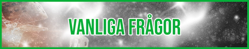 Vanliga frågor bannner