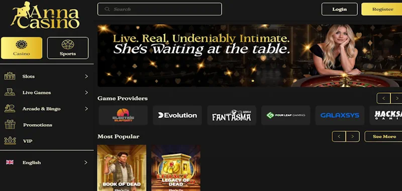 anna casino screenshot