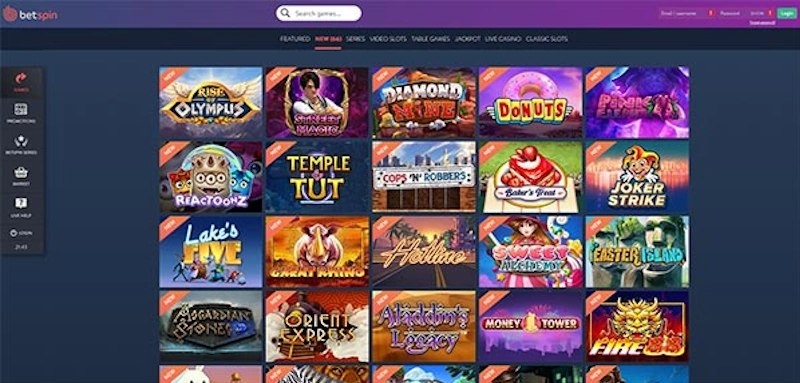 betspin Casino screenshot