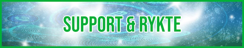 Support & Rykte banner