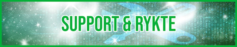 Support & Rykte banner