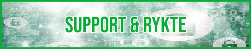 Support & Rykte banner