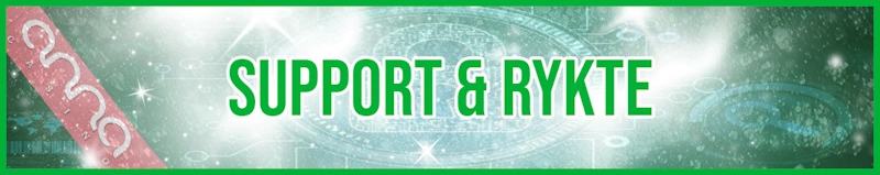 Support & Rykte banner