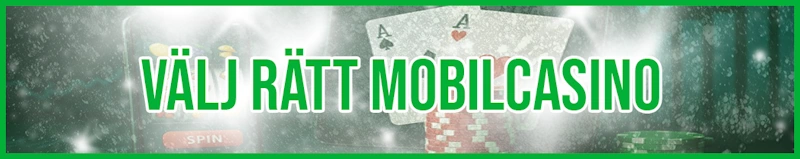 Välj rätt mobilcasino banner