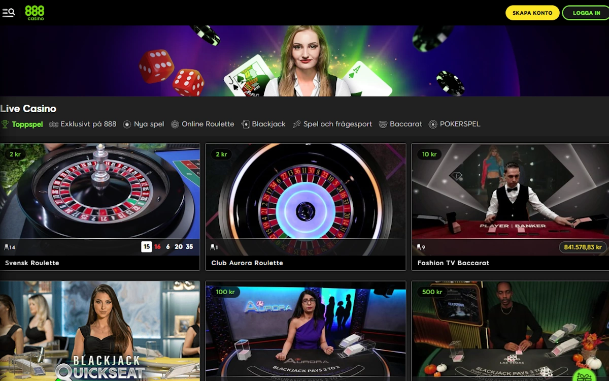 888 casino live
