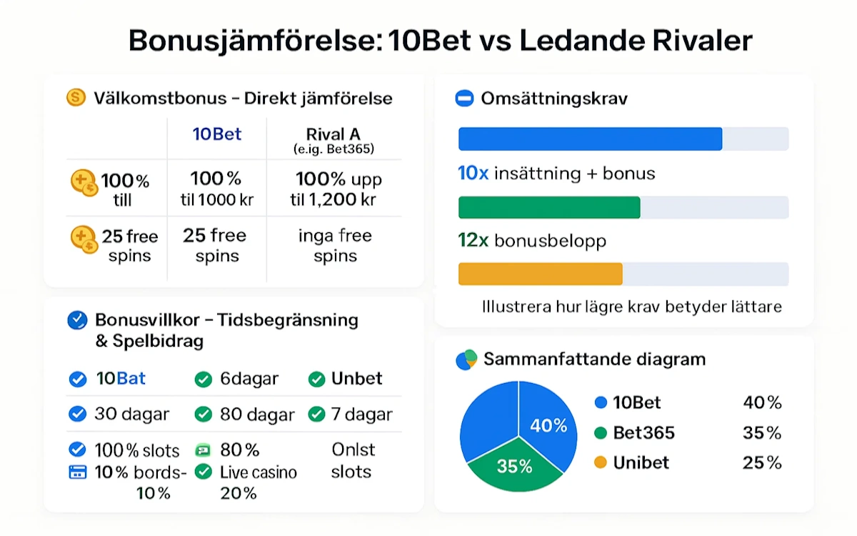 info 10bet vs Ledande Rivaler