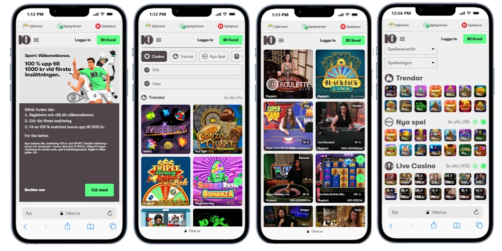 Mobil 10bet screenshot