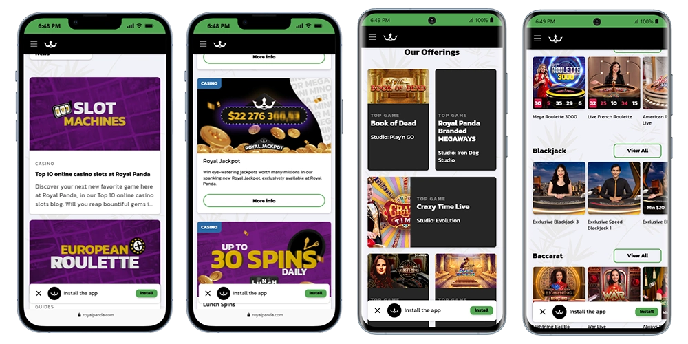 royal panda mobilversion