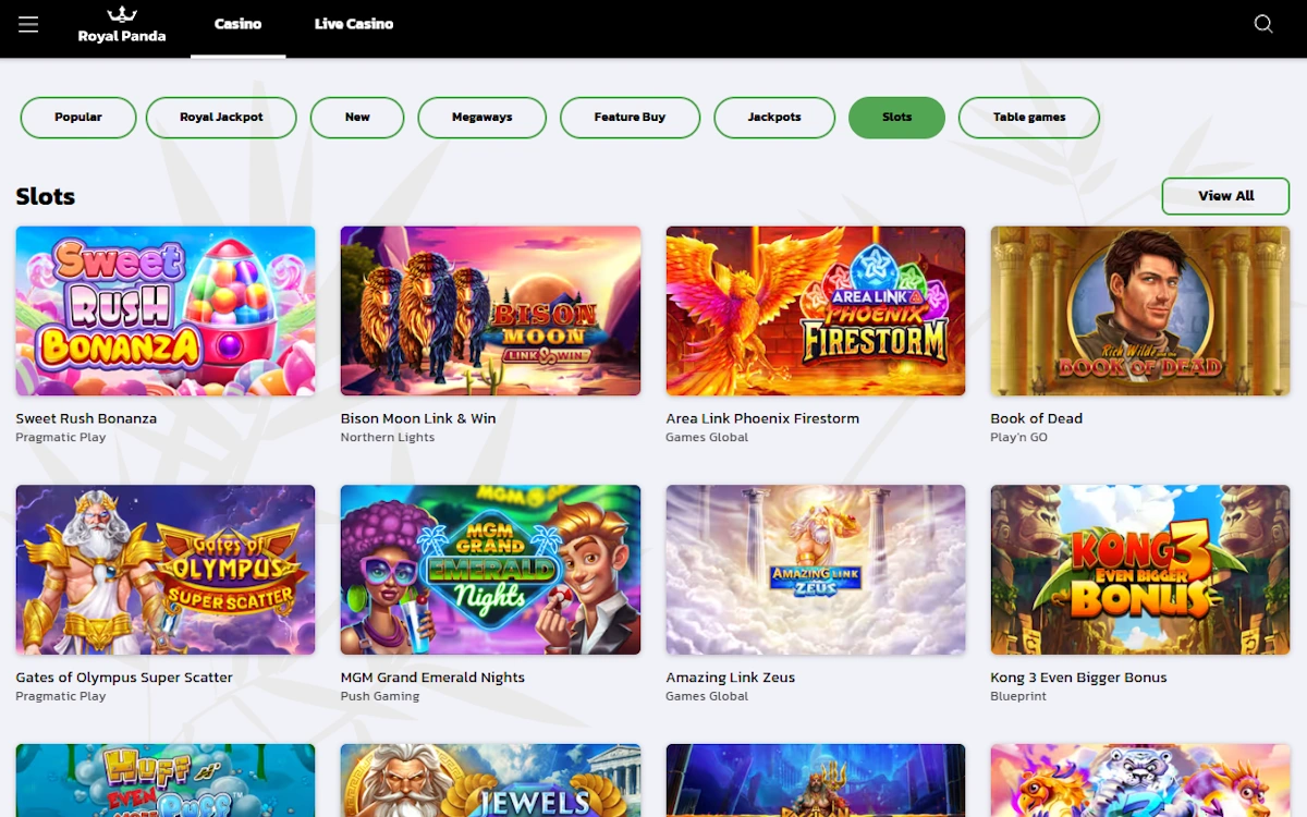 royal panda slots